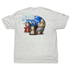 Vintage Star Wars The Phantom Menace Episode 1 Promo T-Shirt Made In USA Size XL